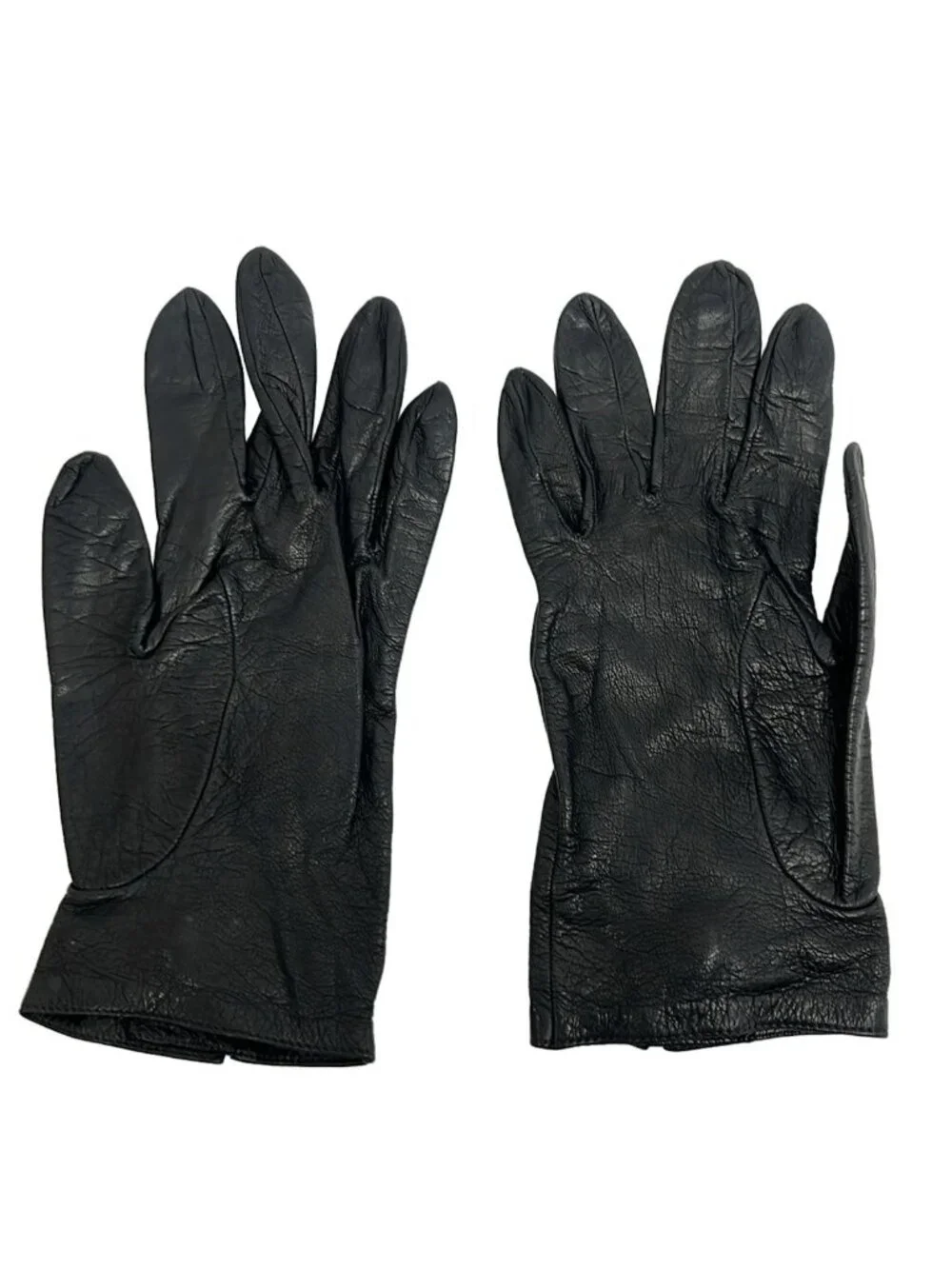 Chanel Gloves Black CC Logo Turnlock Star Mark Leather
